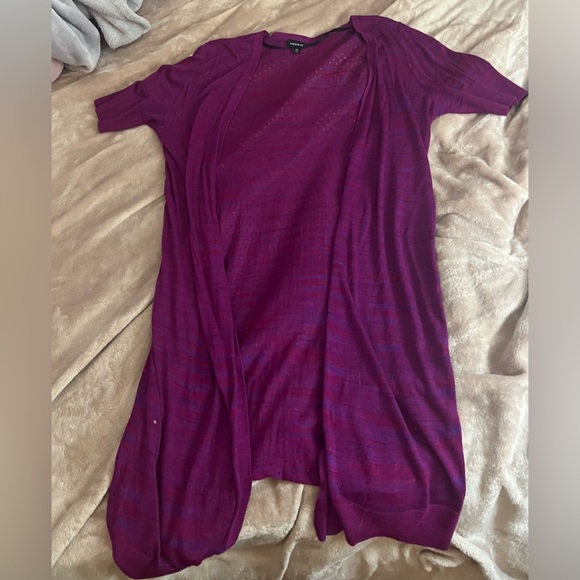 Torrid Long line cardigan short sleeves - Picture 2 of 4